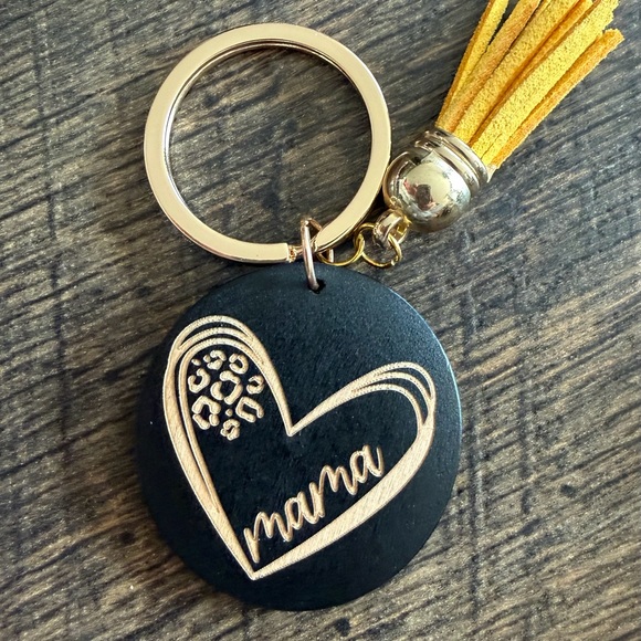 Accessories - Mama Heart Tassel Keychain